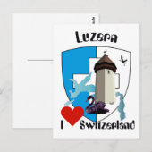 Lucerne Suisse Carte postale (Devant / Derrière)