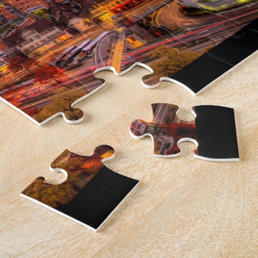 Lucerne Zwitserland HDR Fine Art Puzzle Legpuzzel (Zijkant)
