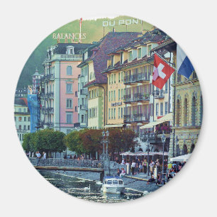 Lucerne Zwitserland Reis Europe Fotografie Magneet