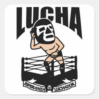 LUCHA#67 VIERKANTE STICKER