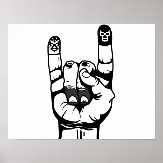 lucha de dedos poster (Voorkant)