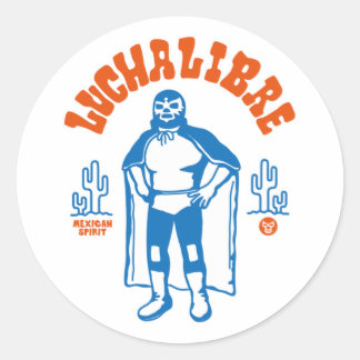 LUCHA LIBRE#127 RONDE STICKER