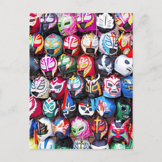 Lucha Libre Briefkaart (Voorkant)