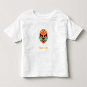 Lucha Libre Cartoon Mask Mexicaanse Cultuur Kunst Kinder Shirts