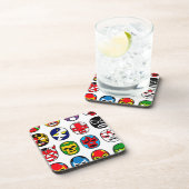 Lucha Libre Luchador Mexican Wrestling Maskers Bier Onderzetter (Rechterzijde)