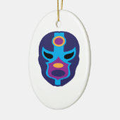 Lucha Libre Mask Keramisch Ornament (Links)