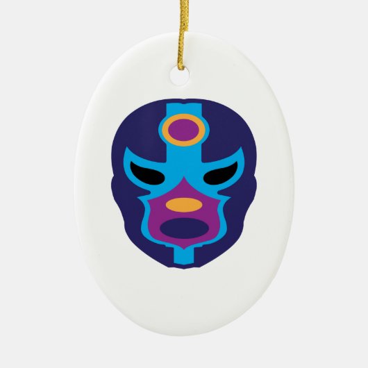 Lucha Libre Mask Keramisch Ornament (Voorkant)
