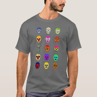 Lucha Libre Mask Mexican Wrestling Tee Shirt