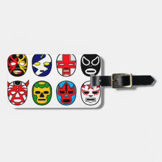 Lucha Libre Mask worstler Mexican Wrestling Bagagelabel