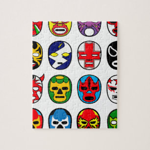 Lucha Libre Mask worstler Mexican Wrestling Legpuzzel