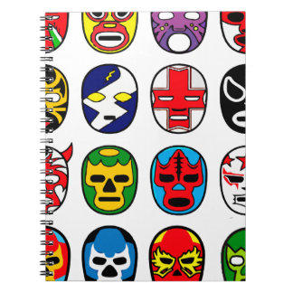 Lucha Libre Mask worstler Mexican Wrestling Notitieboek