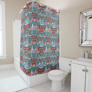 Lucha Libre Mexican Wrestler Shower Curtain Douchegordijn