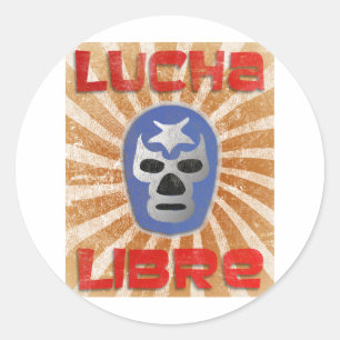 Lucha Libre Mexican Wrestling Ronde Sticker
