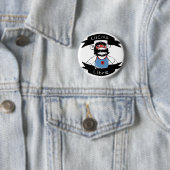 Lucha Libre Monkey Wrestlers Button. Ronde Button 5,7 Cm (In situ)