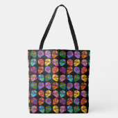 Lucha Libre Sugar Skull Tote Bag (Voorkant)