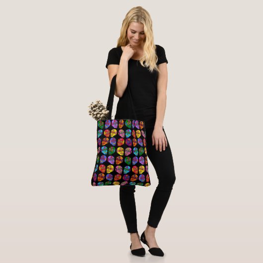Lucha Libre Sugar Skull Tote Bag (Op model)