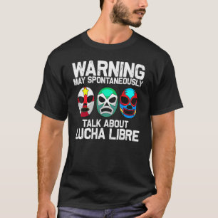 Lucha Libre voor Mannen Mexicaans kruiingmasker T-shirt