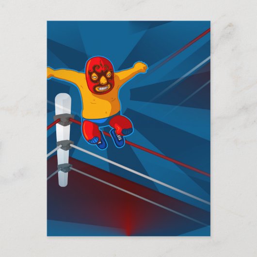 luchador briefkaart (Voorkant)