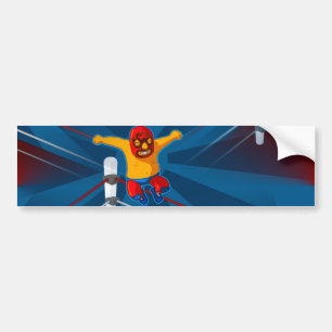 luchador bumpersticker