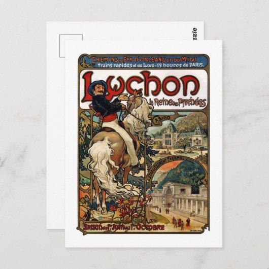 Luchon, Mucha Briefkaart (Voorkant / Achterkant)