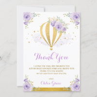 Lucht ballon van de lavender Gold Floral Birthday