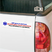 Lucht/bloed Bumpersticker (Op Truck)