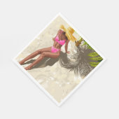 Lucht boven, zand onder, rust binnen poster, Vrouw Servet (Hoek)