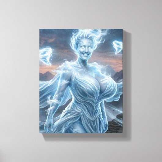 Lucht Elementaal Canvas Afdruk (Voorkant)