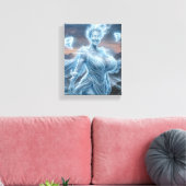 Lucht Elementaal Canvas Afdruk (Insitu (Woonkamer))