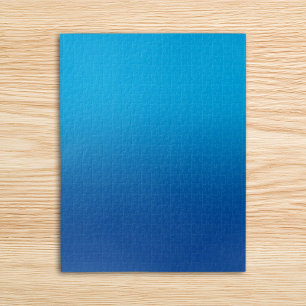 Lucht en diepblauwe monotone ombre legpuzzel