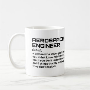 Lucht- en ruimtevaarttechnicus - Funny Definition Koffiemok