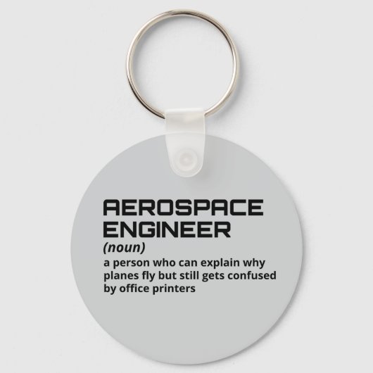 Lucht- en ruimtevaarttechnicus - Funny Definition Sleutelhanger (Voorkant)