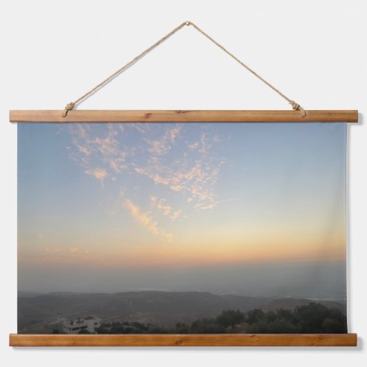 lucht en wolken hangend wandkleed (Voorkant)