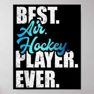 Lucht Hockey Speler Vintage Sport Atleet Speel Gam Poster