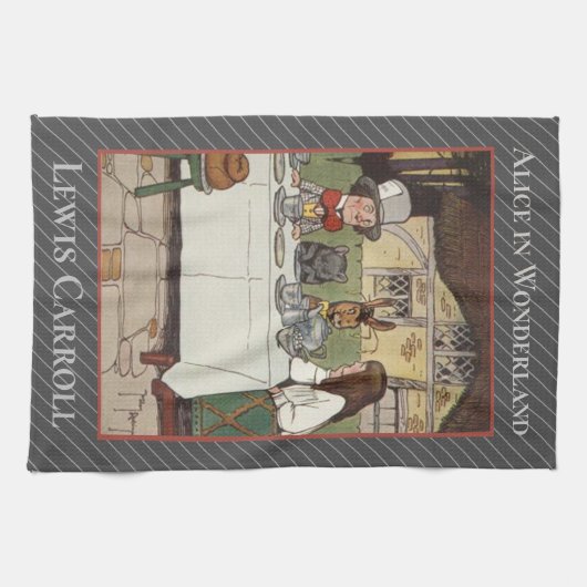 LUCHT IN WONDERLAND, LEWIS CARROLL CLASSIC NOVEL THEEDOEK (Horizontaal)