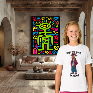 Lucht is de Limiet Swagger: Trendy Giraffe Design T-shirt