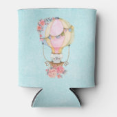 Lucht luchtballon met Beer Waterverf Blikjeskoeler (Voorkant)