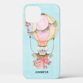 Lucht luchtballon met Beer Waterverf Case-Mate iPhone Case (Achterkant)