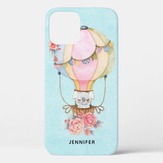 Lucht luchtballon met Beer Waterverf Case-Mate iPhone Case (Achterkant)