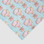 Lucht luchtballon met Beer Waterverf Patroon Tissuepapier (Detail)