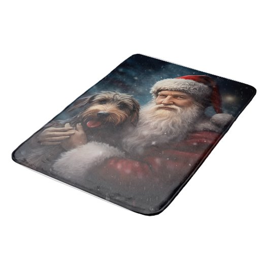 Lucht met Sinterklaas Feestelijke Kerstmis Badmat (Gekanteld)