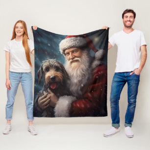 Lucht met Sinterklaas Feestelijke Kerstmis Fleece Deken