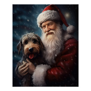 Lucht met Sinterklaas Feestelijke Kerstmis Perfect Poster