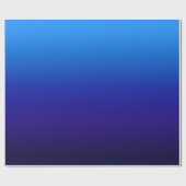 Lucht naar Midnight Blue Gradient Cadeaupapier (Vlak)