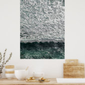 Lucht Ocean Wave Foam - Dramatische Kustwater pH Poster (Keuken)