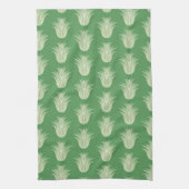 Lucht Plant Groene Tonen Theedoek (Verticaal)