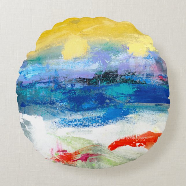 Lucht Schouder I Rond Kussen (Voorkant)