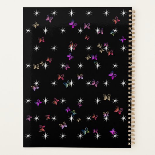 lucht sterren vlinder planner (Achterkant)