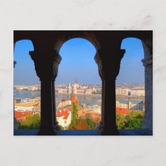 Lucht Uitzicht van Boedapest, Hongarije Briefkaart