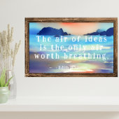Lucht van ideeën Wharton Quote Beachscape Poster